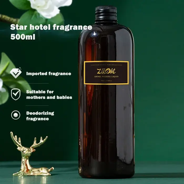 Huile de parfum sans flamme 500ml pour maison raffinée pomme bambou fleur de cerisier lavande lilas menthe mer osmanthe rose parfum aromathérapie rechargeable