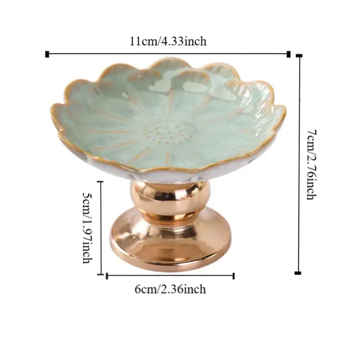 Bougeoir en céramique de style européen créatif, chandelier romantique de luxe pour bureau et décoration intérieure occasions spéciales