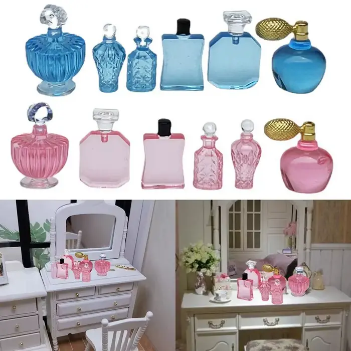Bouteille de parfum l'inventaire pour la décoration de la maison du beurre, accessoires de maison de course 1:12, meubles de cuisine