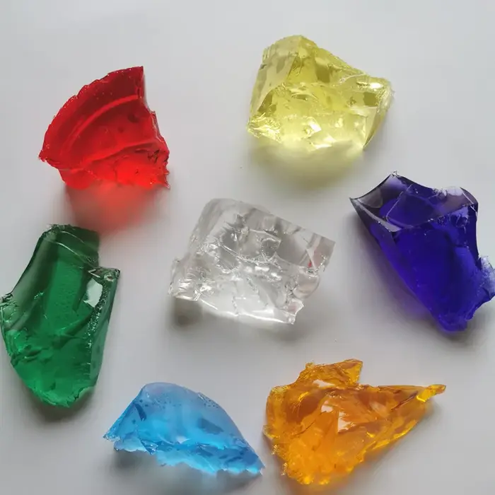 Bougie transparente en cire de gelée