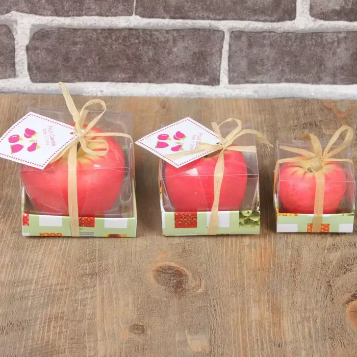 Bougie créative en forme de pomme pour aromathérapie