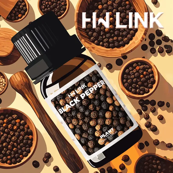 Huiles essentielles de poivre noir, huile essentielle pure de plante pour l'aromathérapie, huile de 