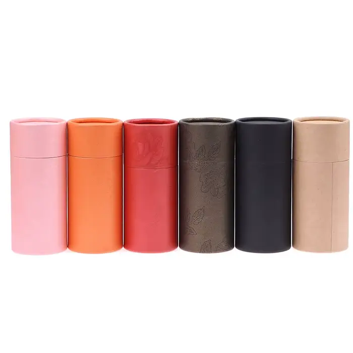 Boîte cadeau ronde en papier kraft pour cosmétiques, huiles essentielles, emballage de flacons, rouge à lèvres, parfums, occassions spéciales et quotidienne