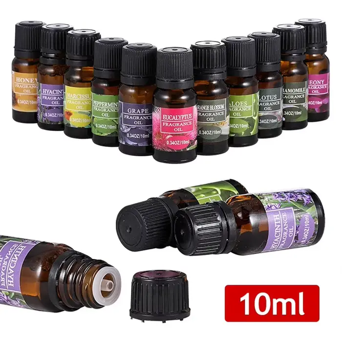 Recharge de parfum de voiture, désodorisant, diffuseur d'huiles essentielles de plantes naturelles, arôme, humidificateur de parfum, désodorisant d'huiles essentielles, 10ml