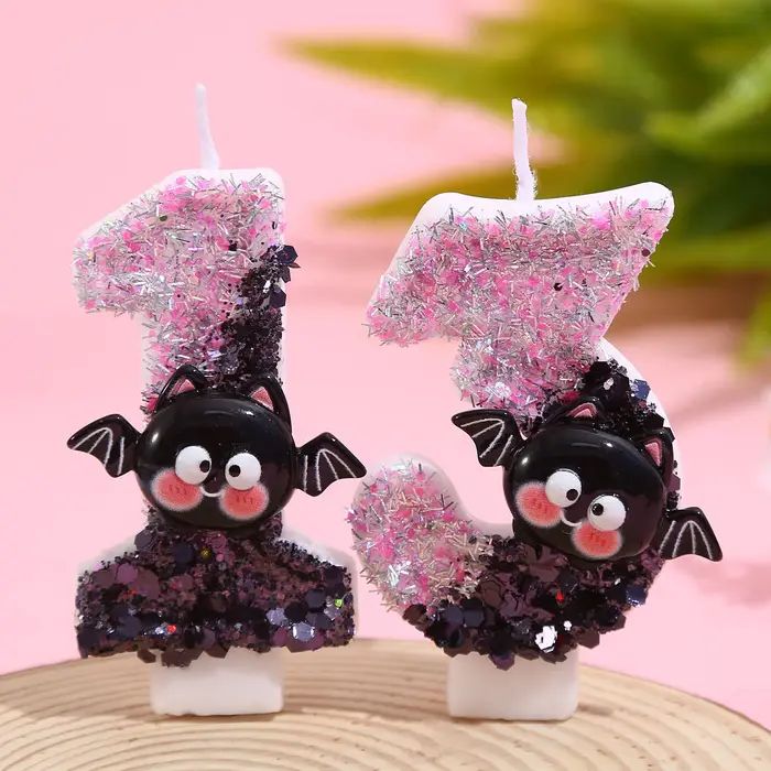 Bougie petite chauve-souris mignonne d'halloween