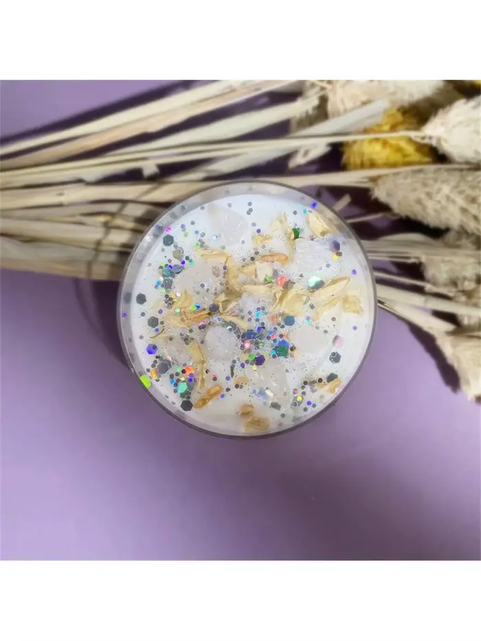 Bougie parfumée en cire de soja colorée en forme de conque