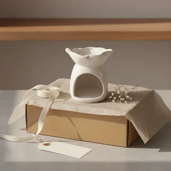 Porte-bougie en céramique moderne, brûleur d'huile, diffuseur de parfum pour bougies décoratives et relaxation à domicile