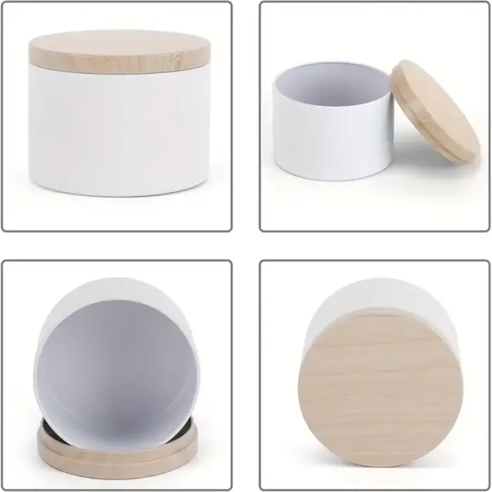12 boîtes à bougies, récipients