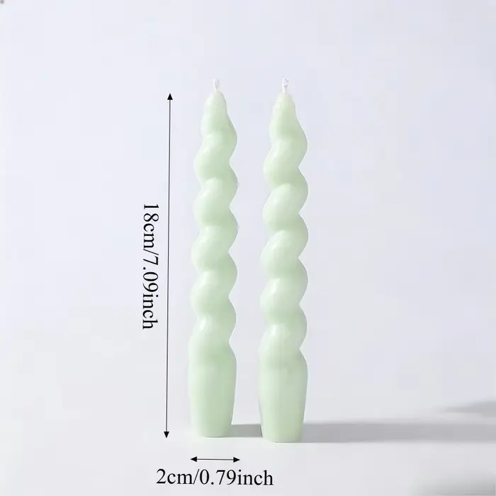 Lot de 2 bougies spirales coniques parfumées