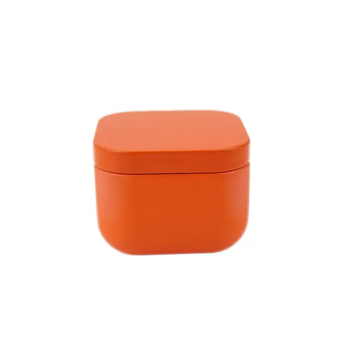 Pots de bougies carrés vides de 50ml, 12 pièces, boîtes vides en métal, Pot à bonbons, conteneurs de