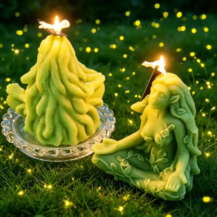 Bougie en forme de déesse spirituelle Wiccan Mère Terre Gaïa pour décoration intérieure bohème spirituelle céleste sorcière occaions spéciales