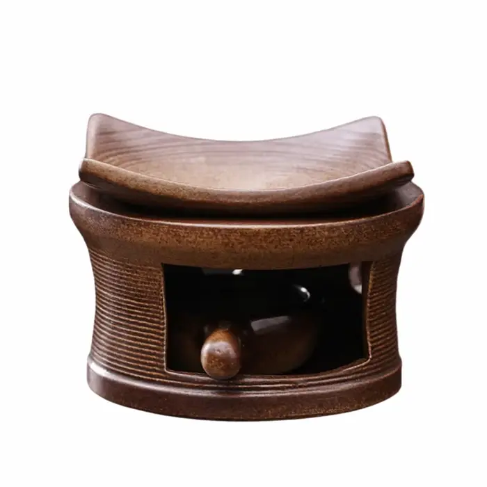 Diffuseur d'arômes en céramique fait main, brûleur d'huiles essentielles vintage, chauffe-bougie rus