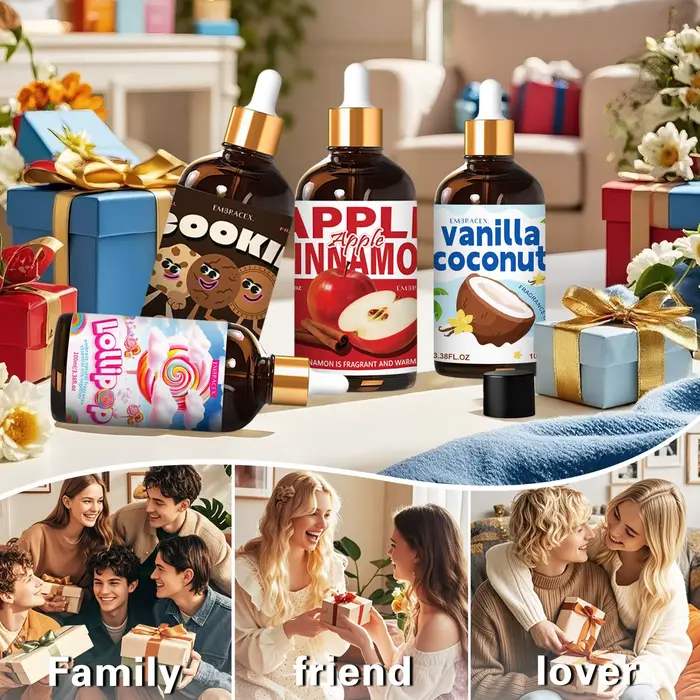 Huile essentielle EmbraCex pour la fabrication de bougies et l'aromathérapie, parfum sucré et longue durée, cadeau romantique pour les amis et la famille