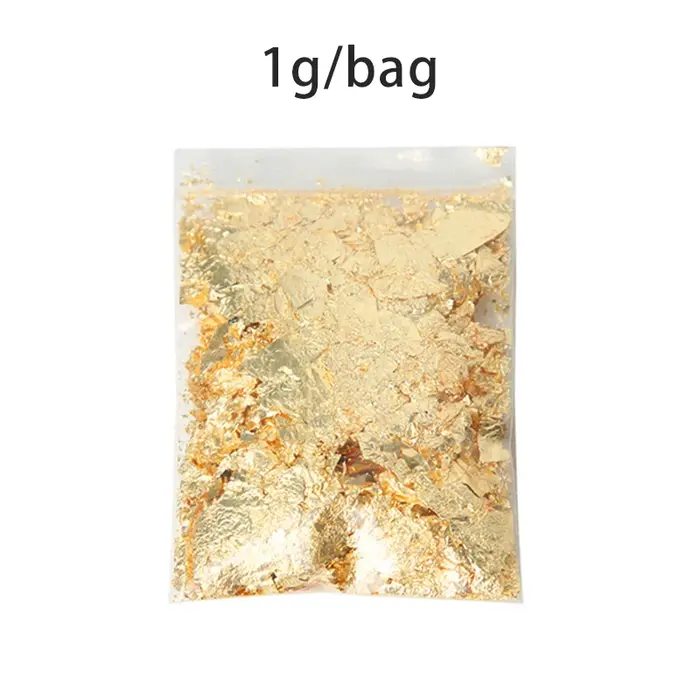 Feuille d'or de la bougie, 2g, faite à la main ci-après, parfumée, matériaux de bricolage, mousse, d
