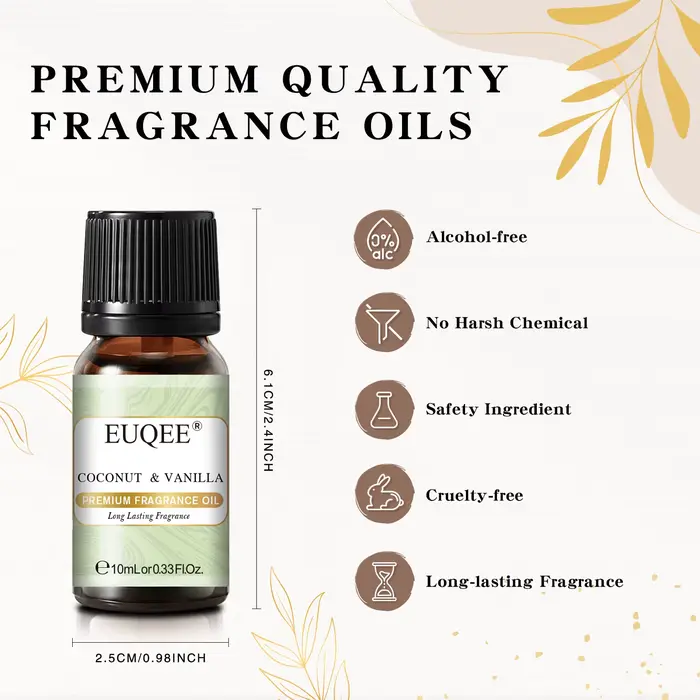 Huiles essentielles EUQEE pour diffuseur d'arômes 10 ml