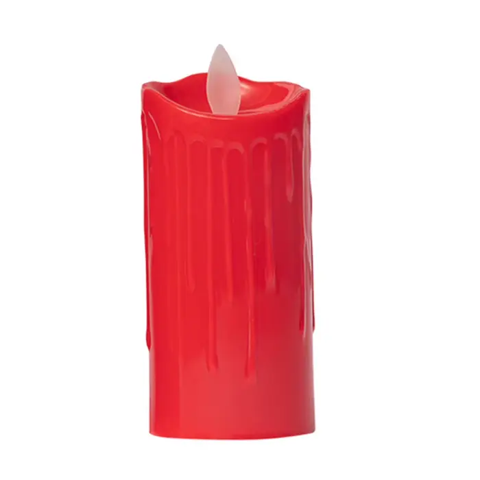 Bougie LED sans flamme créative rouge balançoire automatique bougie sans flamme Festival à domicile