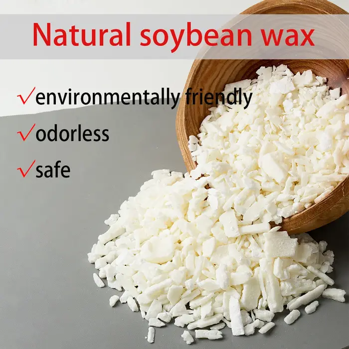 Bougie blanche de soja naturelle