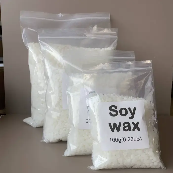 50g-1000g 100% cire de soja naturelle Paraffine matériel pré-soy cire-noyau blocs de cire de soja naturelle pour bougies maison de haute qualité
