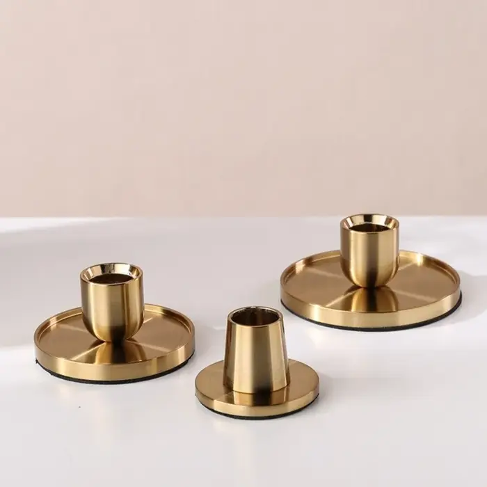 Support de bougie doré nouveau classique pour décoration de maison mariage et événements spéciaux