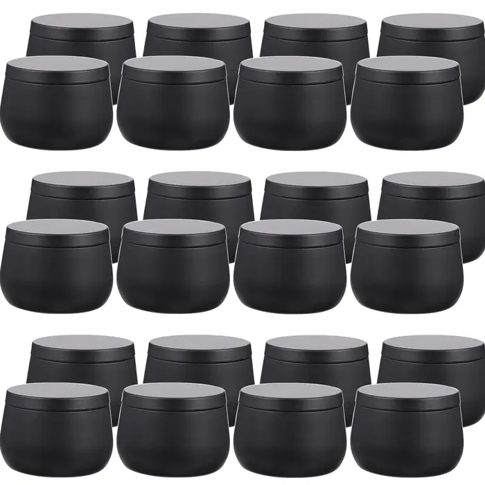 Boîtes de bougies vides en métal de 4oz/8oz avec couvercle