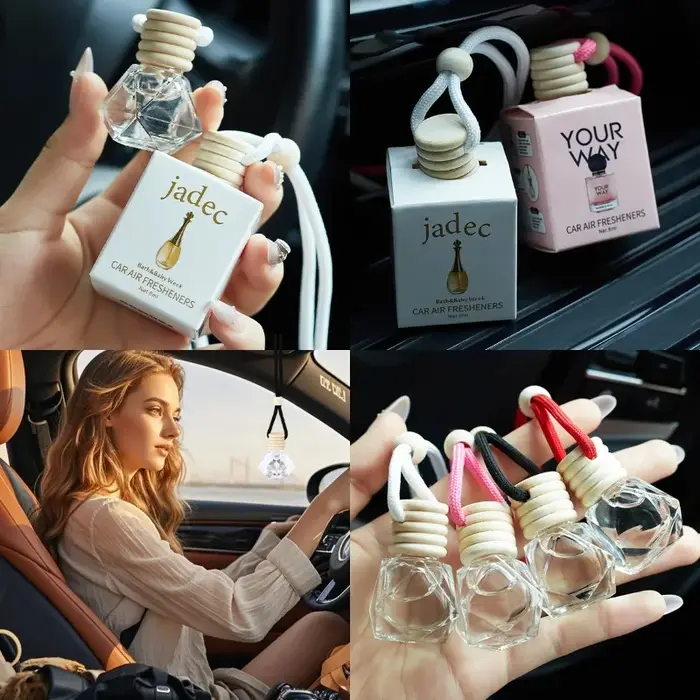 Bouteille de parfum parfum de voiture