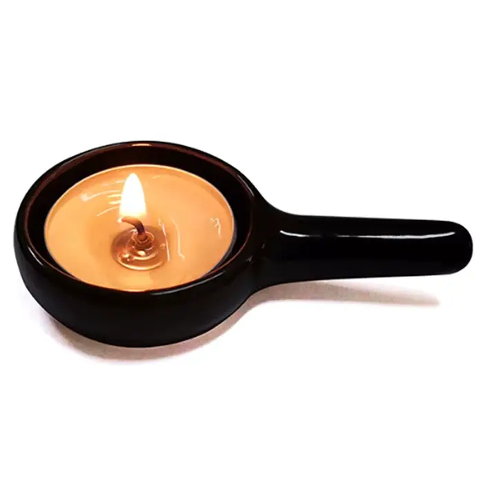 Brûleur d'Arôme en Céramique pour Huiles Essentielles, Porte-Bougie d'Aromathérapie, sexuellement Durable, Lavande, Nouveau, 1 Pièce