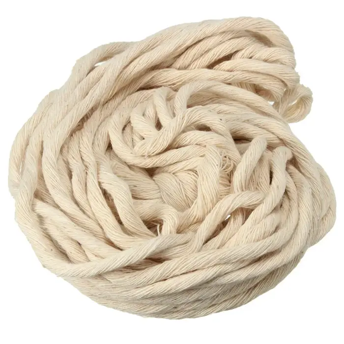 Haute qualité 10 mètres Dia.2-3mm tressé coton noyau bougie faisant mèche pour brûleur poêle lampe à