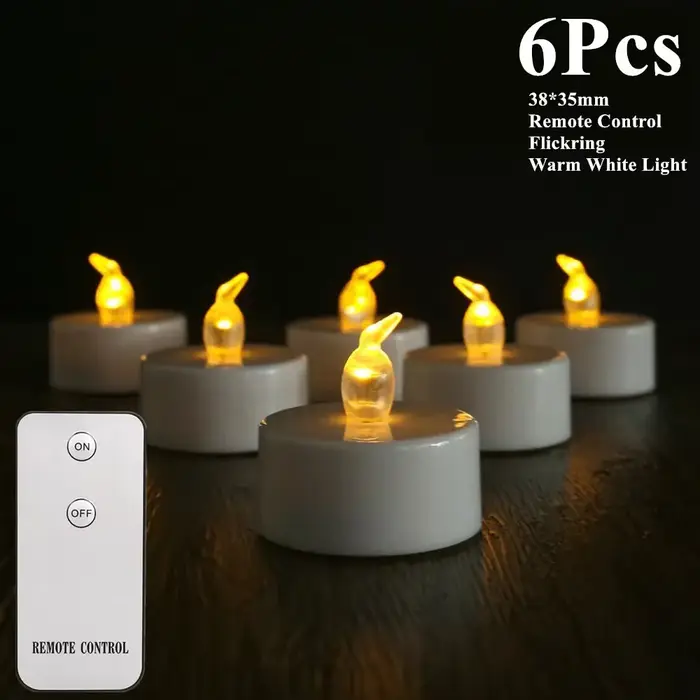 Les bougies chauffe-plat sans flamme à piles ont mené la bougie votive électrique scintillante réali