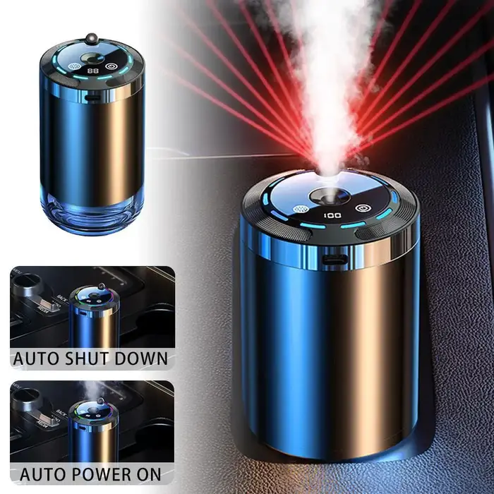 Diffuseur d'air électrique intelligent pour voiture avec lumière ambiante LED