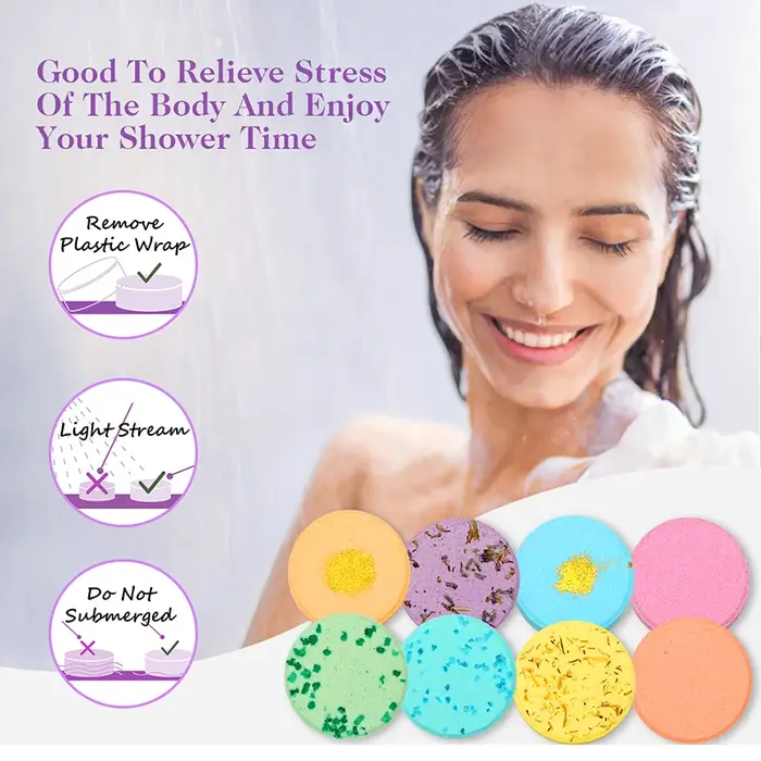 Diffuseurs de vapeur pour la douche - Aromathérapie - Cadeaux d'anniversaire pour femmes - Pack de 8