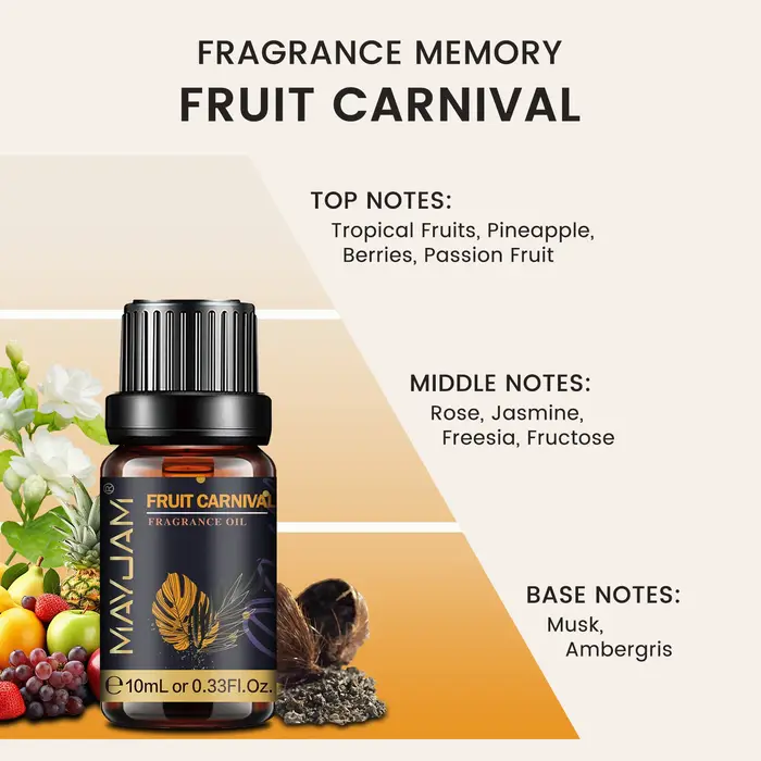 MAYJAM huile parfumée pour humidificateur diffuseur bougie faisant vanille musc Dragons sang gomme à bulles brise de mer bébé poudre arôme