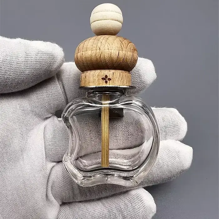 1 Pack Diffuseur de Parfum pour Voiture à Clipser, Bouteille en Verre Vide pour Huiles Essentielles, Décoration d'Aromathérapie