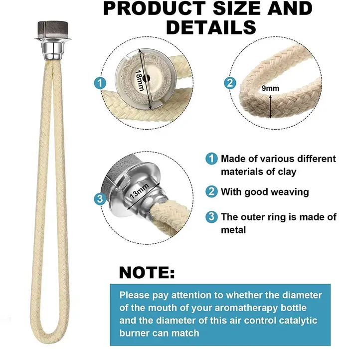 Mèche catalytique parfum lampe brûleur
