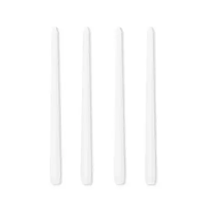Lot de 4 Bougies Coniques de 30cm pour l'Intérieur de la Maison, Brûleur Longue, Sans Goutte et Sans