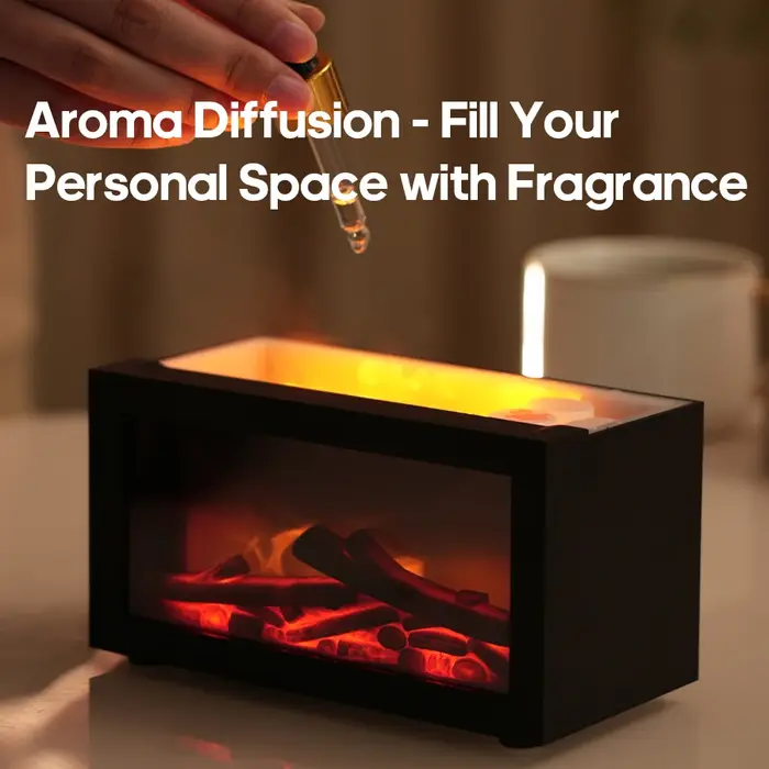 Mini diffuseur d'arôme de cheminée à flamme 140ml