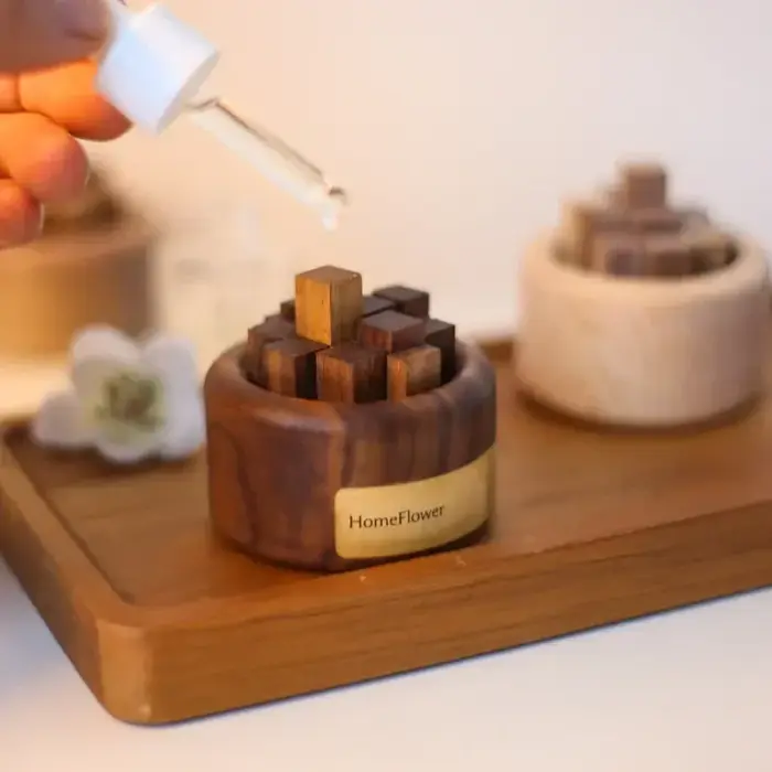 Parfum d'intérieur d'aromathérapie en bois créatif