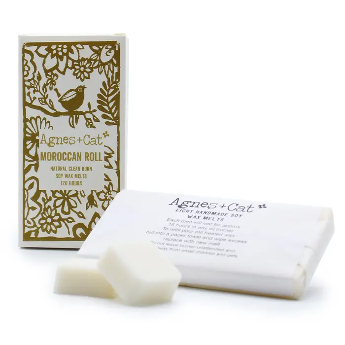 Agnes + Cat Box of 8 Wax Melts - Moroccan Roll