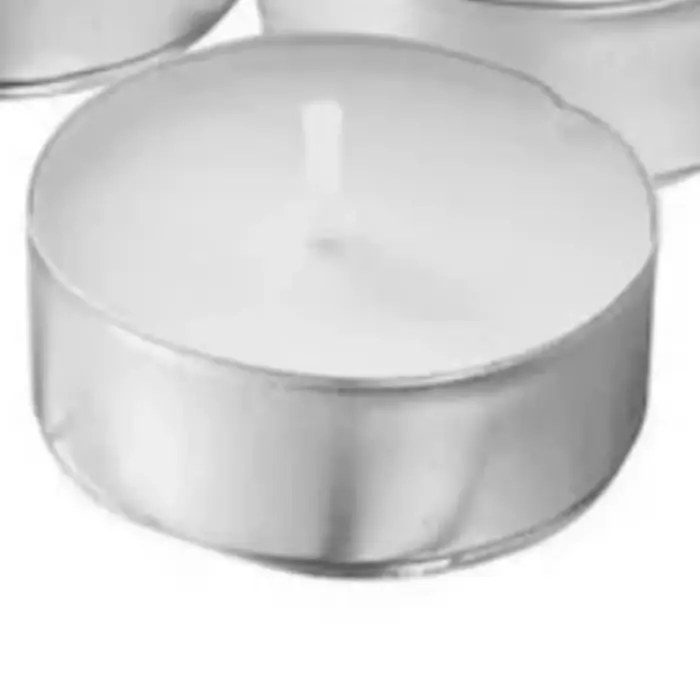 100 paquets de bougies chauffe-plat non parfumées 4 heures sans fumée sans goutte Mini