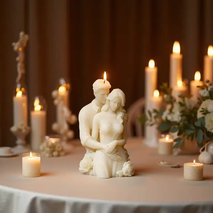 Moule à bougie romantique pour Couple de la saint-valentin