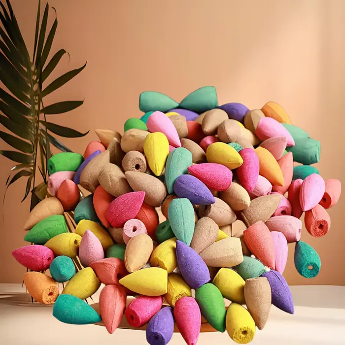 Paquet de 9 bâtons d'encens d'aromathérapie colorés pour la maison