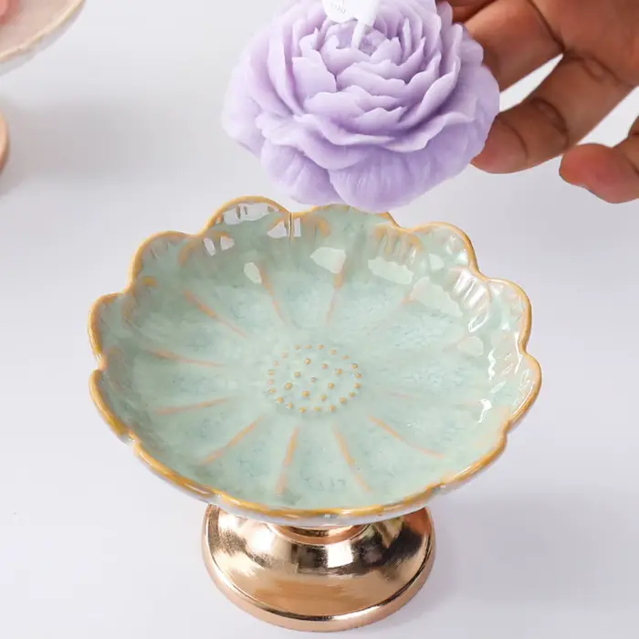 Bougeoirs en céramique hauts, bougeoirs et ornements à double usage pour cadeaux de pendaison de crémaillère de mariage