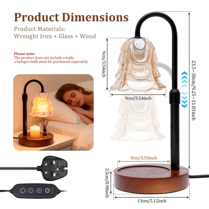 Lampe chauffe-cire, Cadeaux d'anniversaire pour Maman et Femme, Cadeau de pendaison de crémaillère, 