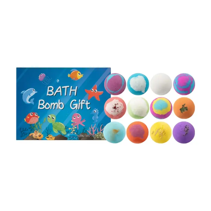 Coffret de bombes de bain - Ingrédients doux pour prendre soin, hydrater et nettoyer la peau pour le