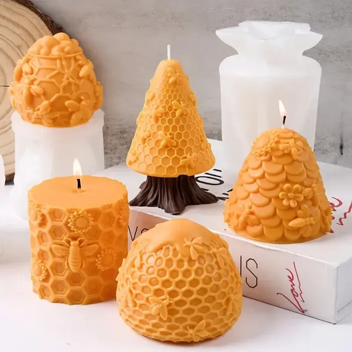 Moule à bougie en silicone 3D de qualité supérieure