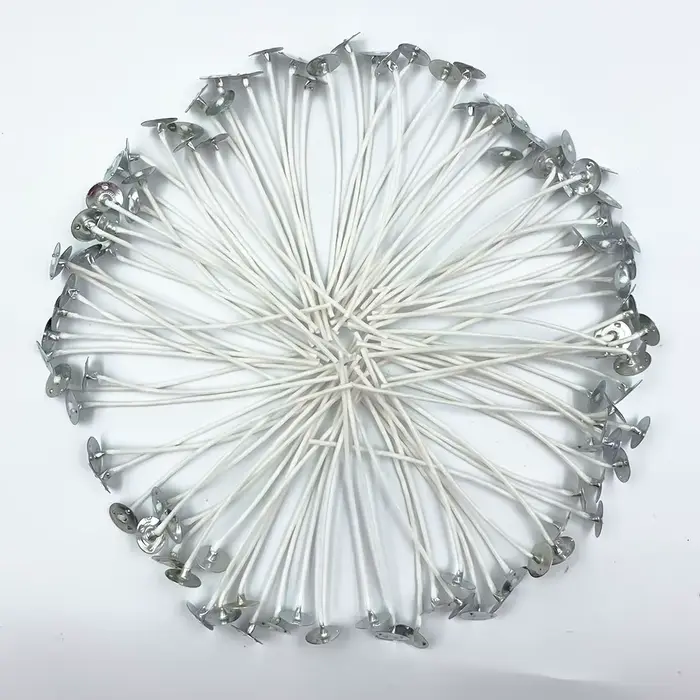 Mèches de bougie à noyau de paraffine Pure de 9cm, 100 pièces/sac, fabrication de bougies pré-cirées avec mèches d'huile, fournitures de fête à domicile, livraison directe
