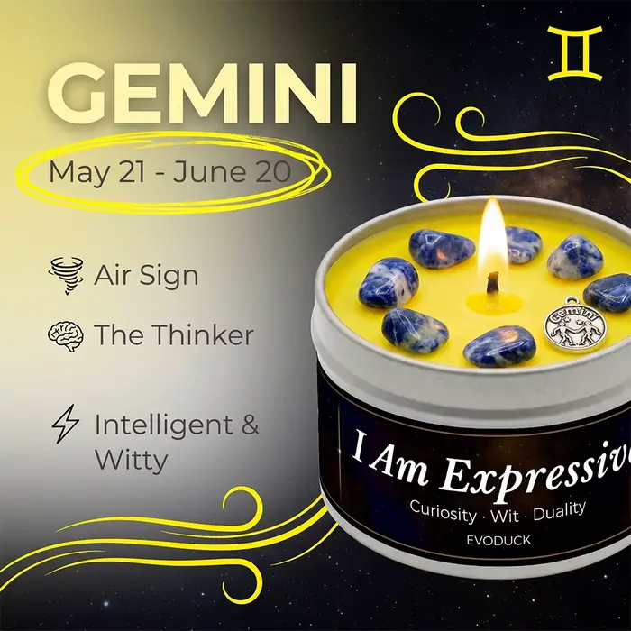 Bougie parfumée Constellation des Gémeaux