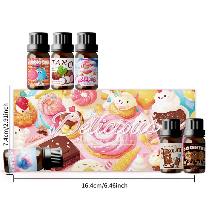 Coffret cadeau d'huiles essentielles délicieuses