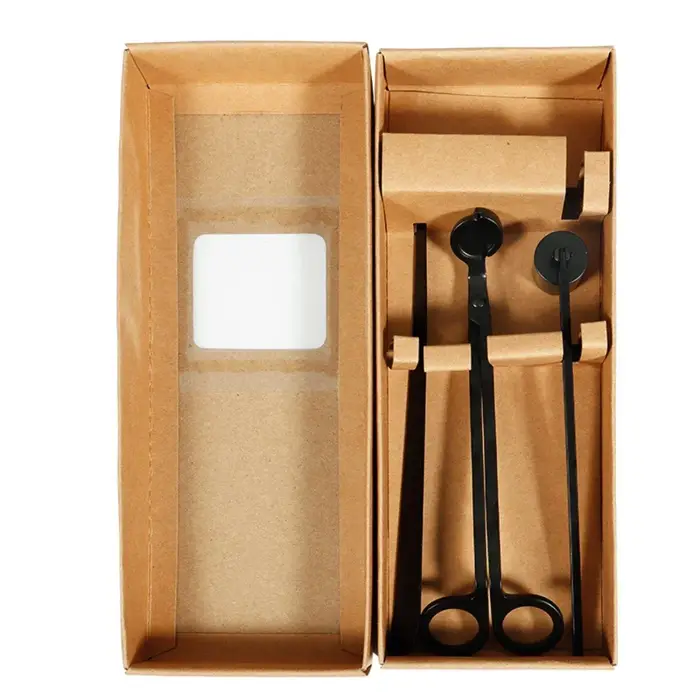 Kit d'accessoires de bougie en acier inoxydable avec coupe-mèche, éteignoir, diffuseur, ensemble d'entretien, pour décoration et bien-être à la maison